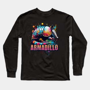 Armadillo Street Art Long Sleeve T-Shirt